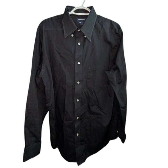 *3 FOR $9* Croft & Barrow Essentials Solid Long Sleeve Button Dress Shirt 16 1/2 - Picture 1 of 2